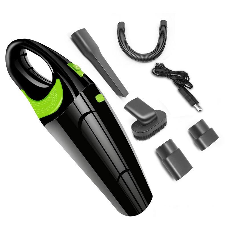 120W Portable USB Charging Cable Car Dual-use Vacuum Cleaner  black