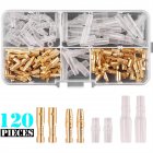 120pcs 3.5mm Connectors Kit Cold-pressed Wiring Plug-in Terminal With Insulation Cover Reed Insert Sheath 120pcs (3.5mm)