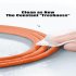 120w 6a Fast Charge Cable 180 degree Rotation Charger Cable for Xiaomi Huawei Orange Type c Head