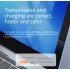 120w 6a Type C Cable Fast Charging Liquid Silicone Usb Line With Led Indicator Compatible For Xiaomi Huawei Samsung orange