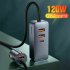 120w Car  Cigarette  Lighter  Splitter Gold plated Contacts Usb Car Charger Multi functional Fast Charge For Off road Vehicles 3USB 1Type C