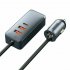 120w Car  Cigarette  Lighter  Splitter Gold plated Contacts Usb Car Charger Multi functional Fast Charge For Off road Vehicles 3USB 1Type C