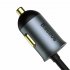 120w Car  Cigarette  Lighter  Splitter Gold plated Contacts Usb Car Charger Multi functional Fast Charge For Off road Vehicles 3USB 1Type C