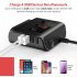 120w Car Cigarette Lighter Adapter Quick Charge 3 0 12v 24v 3 Outlet Power Splitter Dc Outlet With 8 5a 4 Usb Ports black