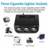 120w Car Cigarette Lighter Adapter Quick Charge 3 0 12v 24v 3 Outlet Power Splitter Dc Outlet With 8 5a 4 Usb Ports black