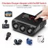 120w Car Cigarette Lighter Adapter Quick Charge 3 0 12v 24v 3 Outlet Power Splitter Dc Outlet With 8 5a 4 Usb Ports black
