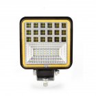 126w Car Led Working  Light Square Shape Lights Flashing Off road Warning Light White light