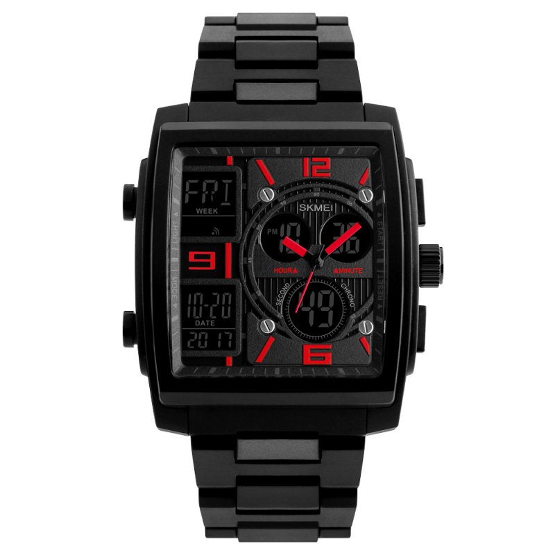 1274 Men's Wrist Watch Multi-function Outdoor Sports Digital Watch red