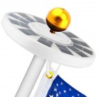 128LEDs Solar Powered Flag Pole Light Flagpole Waterproof Downlight for Courtyard Solar 128LED Flagpole Light