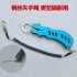 12CM Metal Fish Lip Grip Fishing Gripper Steel Spinning Plier Clip Catcher Holder 304 stainless steel fish control Blue   wire missed rope   black hard box
