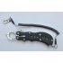 12CM Metal Fish Lip Grip Fishing Gripper Steel Spinning Plier Clip Catcher Holder 304 stainless steel fish control Black   wire missed rope   black hard  box