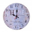 12Inches 30CM Retro Wooden Quartz Movement Wall Clock for Sitting Room Bar Decor