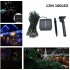 12M 100 LEDs  String Light with Solar Strip Night Light Lamp Fairy Lights for Outdoor Christmas Trees Wedding Garden  white