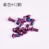 12PCS Pack Colorful MTB Bike Bicycle Disc Brake Rotor Torx T25 Bolts Stainless Steel M5 10mm Road Bike Disc Brake Rotor Screws Red 12   box