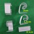 12PCS Plastic Table Skirt Clip with Hook   Loop Elastic Retaining Clamp for Table Cover  Opening 2cm  can be stretched to 2 4cm 