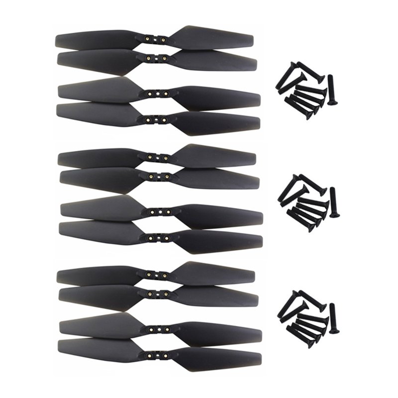 ZYGY 12pcs Luftschrauben für MJX Bugs 4W B4W EX3 D88 HS550 Luftaufnahmen Faltender RC Quadcopter Schwarz ZYGY 12pcs Luftschrauben für MJX Bugs 4W B4W EX3 D88 HS550 Luftaufnahmen Faltender RC Quadcopter Schwarz