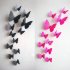 12PCS Simulate 3D Butterfly Wall Sticker with Magnet Elegant Colourful Mural Wall Decoration for Fridge Computer TV Backdrop Wall Living Room Bedroom  Colorful 