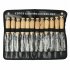 12PCS Wood Chisel Tool Set Sturdy Chisel Round Nose Chisel Inclined Wood Turning Chisel 3 Straight Chisel V type Straight Cutting Tool Bending Chisel Wood Chise