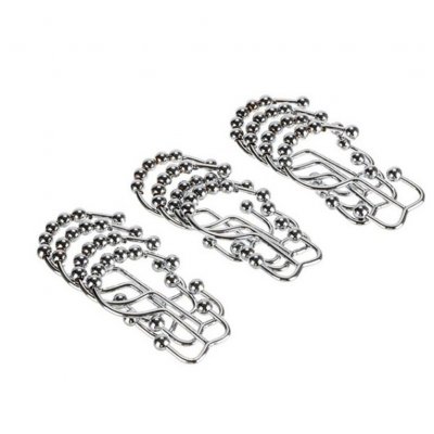 Wholesale 12pcs 8beads Double Sided Shape Metal Hanging Hook For