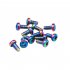12Pcs Bicycle Brake Disc Screws Steel Bolt Rotor Cycling Colorful Disc Screws 1 8g For Mountain Bike purple M5   12