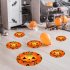 12Pcs Halloween Round Floor Sticker Decor Living Room Scary Eyes Pumpkin Wall Sticker Mural Decals HW002