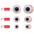 12Pcs Halloween Round Floor Sticker Home Decor Living Room Scary Eyes Wall Sticker Party Holiday Decals HW007