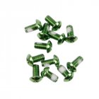 12Pcs M5x10mm Road Mountain Bike Bicycle Disc brakes Rotor Screw Bolts nuts Torx T25 Head Bicycle Brake Disc Bolts Screw Green one card   12