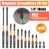 12Pcs PH2 Magnetic Screwdriver Drill Bits 1 4    Hex Shank Strong Magnets Excellent Hardness Impact Driver Bit Set black