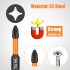 12Pcs PH2 Magnetic Screwdriver Drill Bits 1 4    Hex Shank Strong Magnets Excellent Hardness Impact Driver Bit Set black