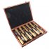 12Pcs Set Wood Carving Chisel Set Professional  Woodworking Hand Cutter Tools Gouges Steel DIY Woodcut Working 12 pieces   set