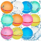 12Pcs Water Balloons Latex Automatic Water Filling Magnetic Suction Water Balls
