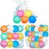 12Pcs Water Balloons Latex Automatic Water Filling Magnetic Suction Water Balls Summer Outdoor Games Random Color