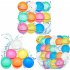 12Pcs Water Balloons Latex Automatic Water Filling Magnetic Suction Water Balls Summer Outdoor Games Random Color