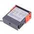 12V 24V 110V 220V STC 1000 Digital Temperature Controller Thermostat NTC K Gray Orange 12V