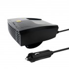 12V/24V Car Heater Heating/Cooling Fan Windshield Defroster Cigarette Lighter Plug Fast Heating Defogger Defroster Black 24V