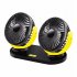 12V   24V USB Car Cooling Fan Low Noise Summer Air Conditioning 360 Degrees Rotation Adjustable Car Fan Black yellow
