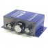 12V 2CH Mini Hi Fi Stereo Audio Small Amplifier AMP for Car Motorcycle Radio MP3 Blue