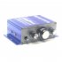 12V 2CH Mini Hi Fi Stereo Audio Small Amplifier AMP for Car Motorcycle Radio MP3 Blue