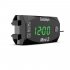 12V 3 in 1 Digital LED Display Meters Voltmeter Clock Thermometer Indicator Gauge Panel Meter for Car Motorcycle green