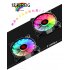 12V 6PIN Colorful Light 12CM DC Computer Chassis Cooling Case RGB Fan Controller   remote control  with fan 