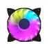 12V 6PIN Colorful Light 12CM DC Computer Chassis Cooling Case RGB Fan Controller   remote control  with fan 