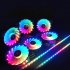 12V 6PIN Colorful Light 12CM DC Computer Chassis Cooling Case RGB Fan Colorful RGB fan  need to be used with controller 