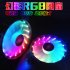 12V 6PIN Colorful Light 12CM DC Computer Chassis Cooling Case RGB Fan 50cm RGB Light Bar  Waterproof Back Magnetic Sticker 