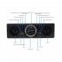 12V Car MP3 Audio Player Bluetooth compatible Speaker Lossless Music FM Car Radio Card Reader Av252b Black