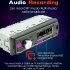 12V Car Radio MP3 Player Support TF USB Drive Colorful Lighting Car Stereo Audio With With Wireless Remote Control black