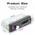 12V Car Radio MP3 Player Support TF USB Drive Colorful Lighting Car Stereo Audio With With Wireless Remote Control black