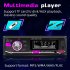 12V Car Radio MP3 Player Support TF USB Drive Colorful Lighting Car Stereo Audio With With Wireless Remote Control black