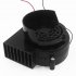 12V DC Blower Fan 22 Blades Inflatables Fan Blower Replacement  65    Blade Angle Light Weight DC Centrifugal Blower For Halloween Christmas Holiday 25CFM Inflat