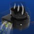 12V DC Blower Fan 22 Blades Inflatables Fan Blower Replacement  65    Blade Angle Light Weight DC Centrifugal Blower For Halloween Christmas Holiday 25CFM Inflat
