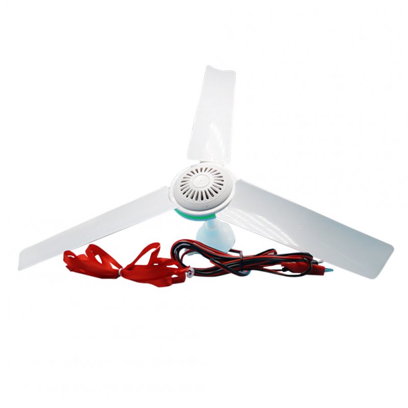 12V Dc Low Voltage Stepless Speed Adjustment Mini Ceiling Fan for Keeping Away Flies  12v ceiling fan + 2.5 m clip line
